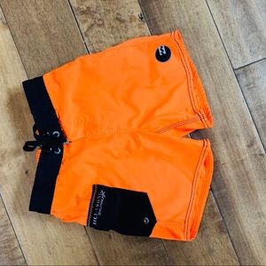 GUC boys BILLABONG orange swim shorts size 4S
